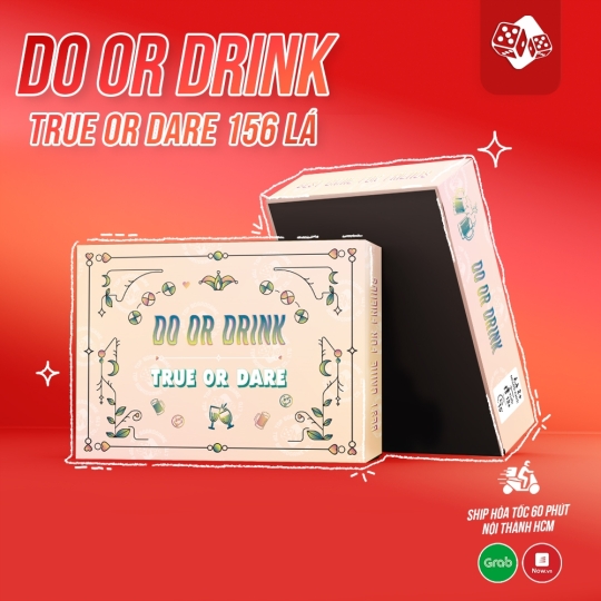 Bộ bài drinking game DO or DRINK SAY SƯA cho bạn bè hội nhóm 156 lá