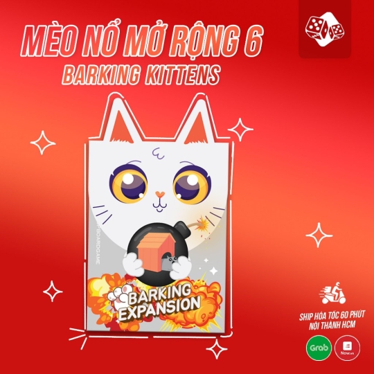 mèo nổ barking kittens bản 6 trắng